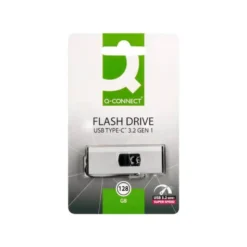 MEMORIA USB Q-CONNECT FLASH DRIVE 128 GB 3.2 TIPO C