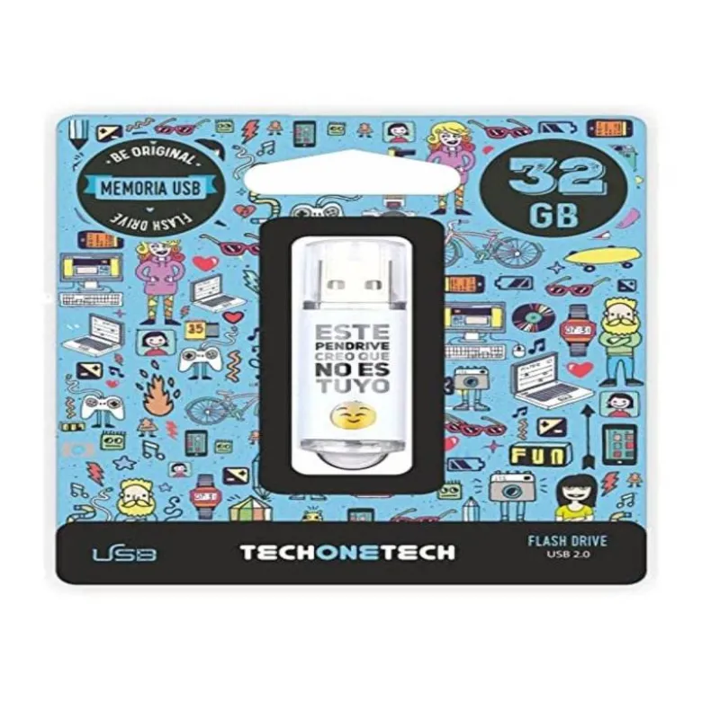 MEMORIA USB TECHONETECH FLASH DRIVE 32 GB 2.0 NO ES TUYO