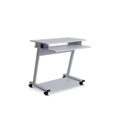 MESA ORDENADOR ROCADA RD-9100 SISTEMA BLOQUEO CON RUEDAS ESTRUCTURA METALICA CON BANDEJA TECLADO EXTRAIBLE