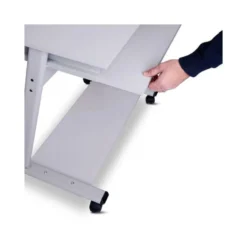 MESA ORDENADOR ROCADA RD-9100 SISTEMA BLOQUEO CON RUEDAS ESTRUCTURA METALICA CON BANDEJA TECLADO EXTRAIBLE