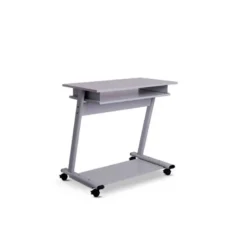 MESA ORDENADOR ROCADA RD-9100 SISTEMA BLOQUEO CON RUEDAS ESTRUCTURA METALICA CON BANDEJA TECLADO EXTRAIBLE