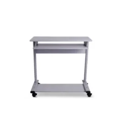 MESA ORDENADOR ROCADA RD-9100 SISTEMA BLOQUEO CON RUEDAS ESTRUCTURA METALICA CON BANDEJA TECLADO EXTRAIBLE