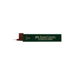 Minas Faber Castell de grafito 9065 0,5 mm 2B. Estuche de 12 minas.
