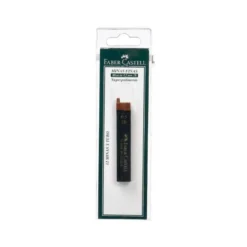 Minas Faber Castell de grafito 9065 0,5 mm 2B. Estuche de 12 minas.