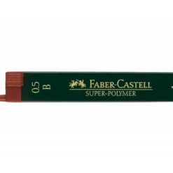 Minas Faber Castell de grafito 9065 de 0,5 mm B. Estuche 12 minas.
