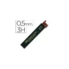 Minas Faber Castell de grafito 9065 de 0,5 mm 3H. Estuche 12 minas.