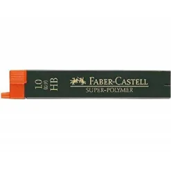 Minas Faber Castell de grafito 9069 0,9 mm HB. Estuche 12 minas.