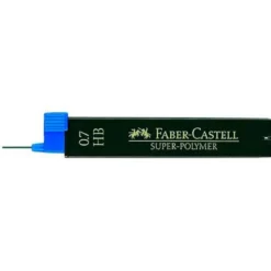 Minas Faber Castell grafito 9067 de 0,7 mm HB. Estuche 12 minas.