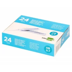 Minas Liderpapel de grafito 0,7 mm HB. Tubo 12 minas.