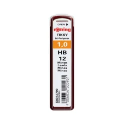 MINAS ROTRING GRAFITO 1 MM HB ESTUCHE DE 12 MINAS