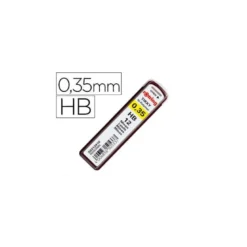 MINAS ROTRING GRAFITO 0,35 MM HB ESTUCHE DE 12 MINAS