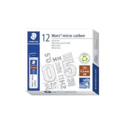 Minas Staedtler Mars Micro 0,5 mm 2H grafito Tubo con 12 unidades