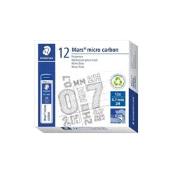 Minas Staedtler Mars Micro 0,7 mm 2H grafito Tubo con 12 unidades