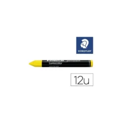 MINAS STAEDTLER PARA MARCAR AMARILLO LUMOCOLOR PERMANENTE OMNIGRAPH 236 CAJA DE 12 UNIDADES