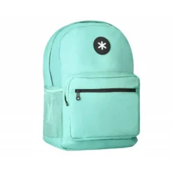 MOCHILA ANTARTIK CON ASA Y BOLSILLO FRONTAL CON CREMALLERA COLOR VERDE MENTA 320X140X430 MM