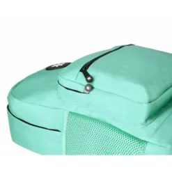 MOCHILA ANTARTIK CON ASA Y BOLSILLO FRONTAL CON CREMALLERA COLOR VERDE MENTA 320X140X430 MM