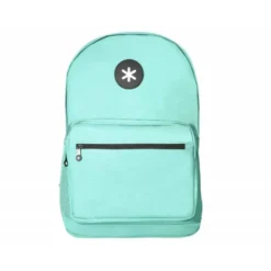 MOCHILA ANTARTIK CON ASA Y BOLSILLO FRONTAL CON CREMALLERA COLOR VERDE MENTA 320X140X430 MM