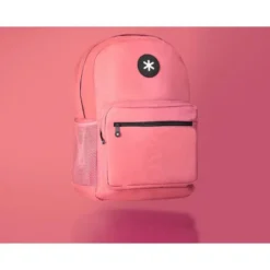 MOCHILA ANTARTIK CON ASA Y BOLSILLO FRONTAL CONCREMALLERA COLOR CORAL 320X140X430 MM