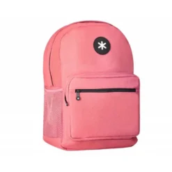 MOCHILA ANTARTIK CON ASA Y BOLSILLO FRONTAL CONCREMALLERA COLOR CORAL 320X140X430 MM