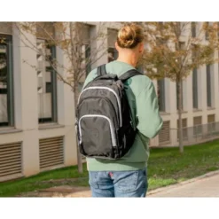 MOCHILA ANTARTIK MULTIBOLSILLO 19L COMPARTIMENTO PARA PORTATIL Y TABLET COLOR NEGRO 450 X 160 X 300 MM