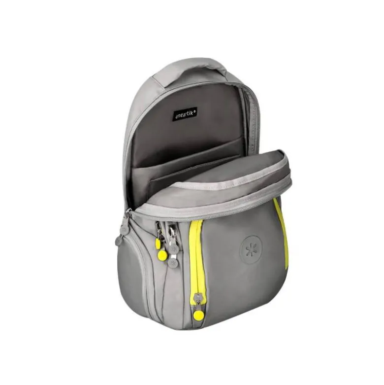 MOCHILA ANTARTIK MULTIBOLSILLO 19L COMPARTIMENTO PARA PORTATIL Y TABLET COLOR GRIS 450 X 160 X 300 MM