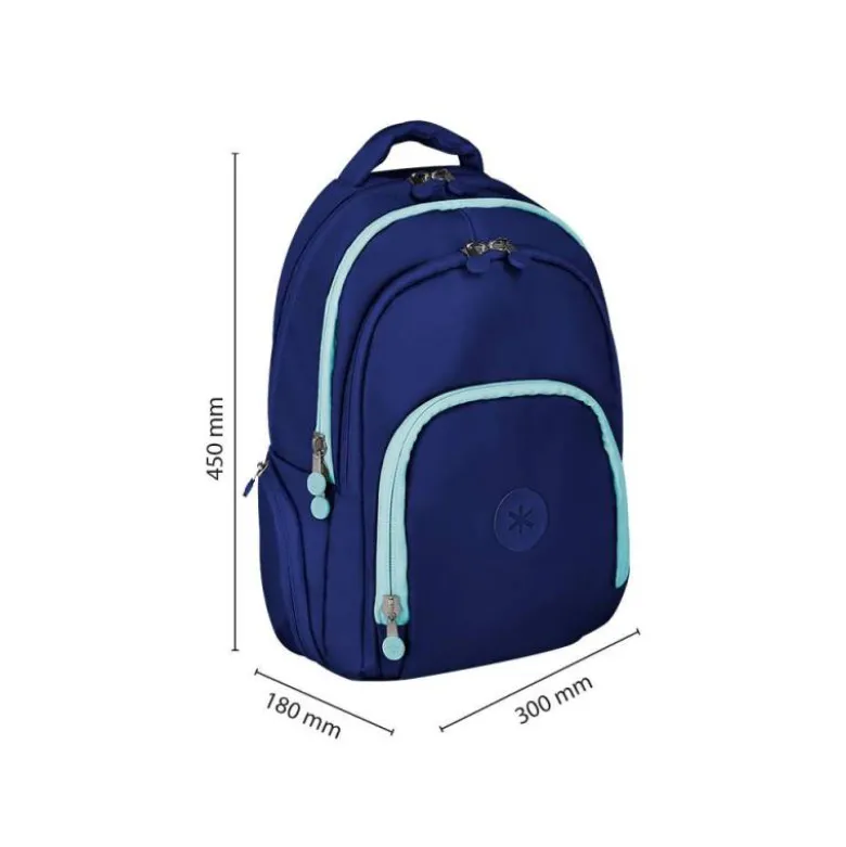 MOCHILA ANTARTIK MULTIBOLSILLO 19L COMPARTIMENTO PARA PORTATIL Y TABLET COLOR AZUL MARINO 450 X 160 X 300 MM