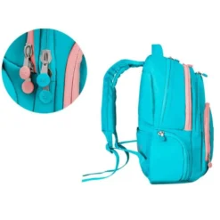 MOCHILA ANTARTIK MULTIBOLSILLO 19L COMPARTIMENTO PARA PORTATIL Y TABLET COLOR AZUL TURQUESA 450 X 160 X 300 MM