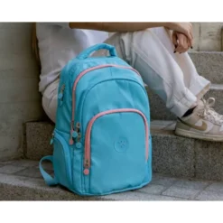 MOCHILA ANTARTIK MULTIBOLSILLO 19L COMPARTIMENTO PARA PORTATIL Y TABLET COLOR AZUL TURQUESA 450 X 160 X 300 MM