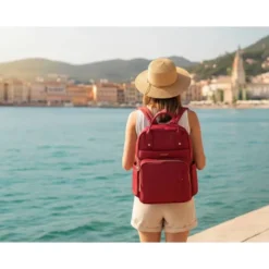 MOCHILA ANTARTIK NOVA 4 COMPARTIMENTOS COLOR ROJO VINO 410X180X320 MM