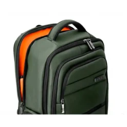 MOCHILA ANTARTIK VOLT 5 COMPARTIMENTOS COLOR VERDE MILITAR INTERIOR NARANJA 450X180X330 MM