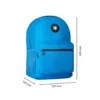 MOCHILA ESCOLAR ANTARTIK CON ASA Y BOLSILLO FRONTAL COLOR AZUL 320X140X430 MM