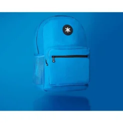 MOCHILA ESCOLAR ANTARTIK CON ASA Y BOLSILLO FRONTAL COLOR AZUL 320X140X430 MM
