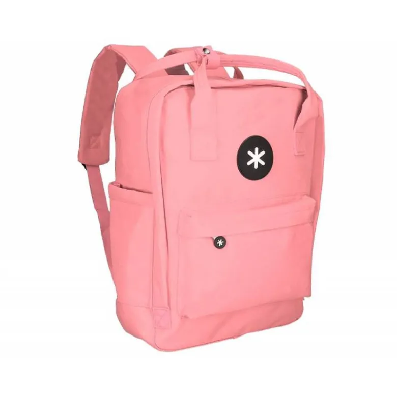 Mochila Escolar Antartik Coral 30x11,5x39 cm