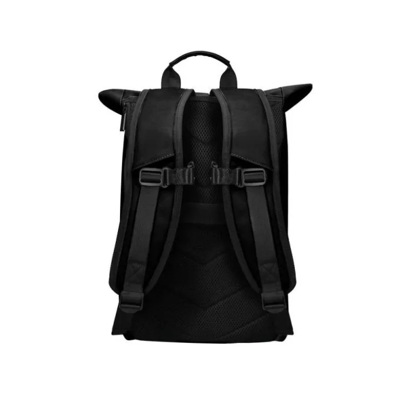 MOCHILA ESCOLAR ANTARTIK WATER PROOF ENROLLABLE DISEÑO CASUAL COLOR NEGRO 480X130X280 MM