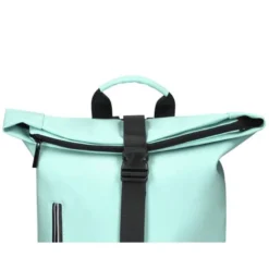 MOCHILA ESCOLAR ANTARTIK WATER PROOF ENROLLABLE DISEÑO CASUAL COLOR TURQUESA 480X130X280 MM