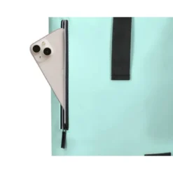 MOCHILA ESCOLAR ANTARTIK WATER PROOF ENROLLABLE DISEÑO CASUAL COLOR TURQUESA 480X130X280 MM