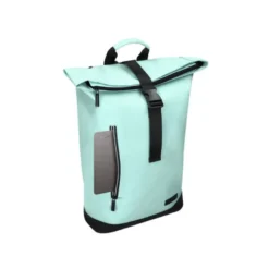 MOCHILA ESCOLAR ANTARTIK WATER PROOF ENROLLABLE DISEÑO CASUAL COLOR TURQUESA 480X130X280 MM