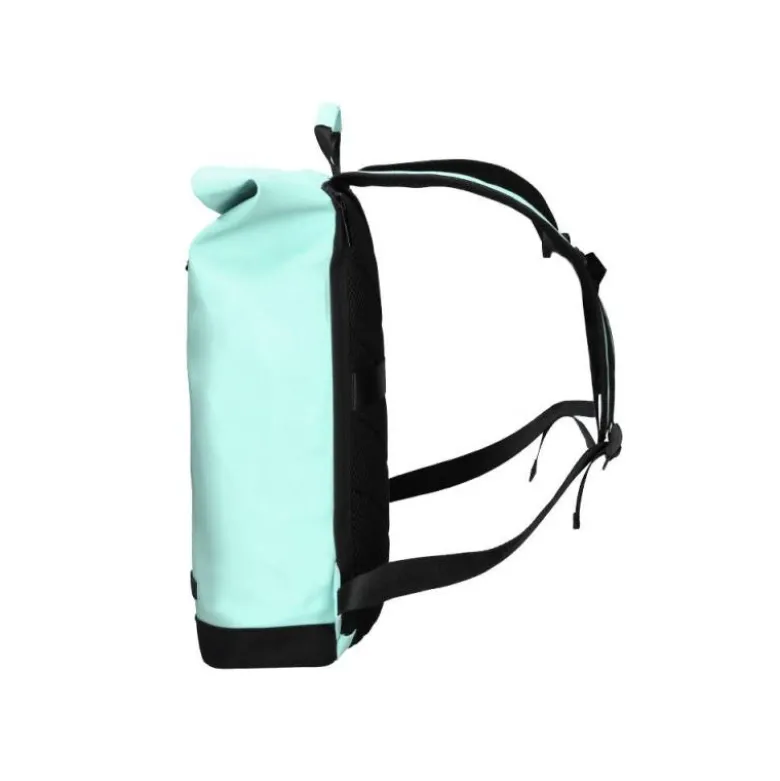 MOCHILA ESCOLAR ANTARTIK WATER PROOF ENROLLABLE DISEÑO CASUAL COLOR TURQUESA 480X130X280 MM