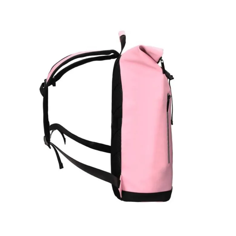 MOCHILA ESCOLAR ANTARTIK WATER PROOF ENROLLABLE DISEÑO CASUAL COLOR ROSA 480X130X280 MM