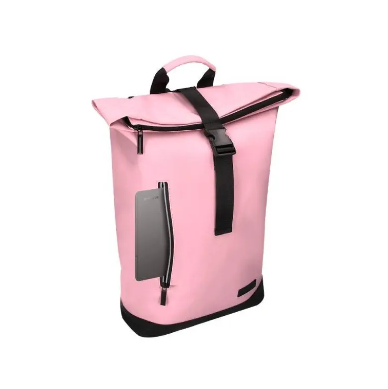 MOCHILA ESCOLAR ANTARTIK WATER PROOF ENROLLABLE DISEÑO CASUAL COLOR ROSA 480X130X280 MM