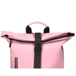 MOCHILA ESCOLAR ANTARTIK WATER PROOF ENROLLABLE DISEÑO CASUAL COLOR ROSA 480X130X280 MM
