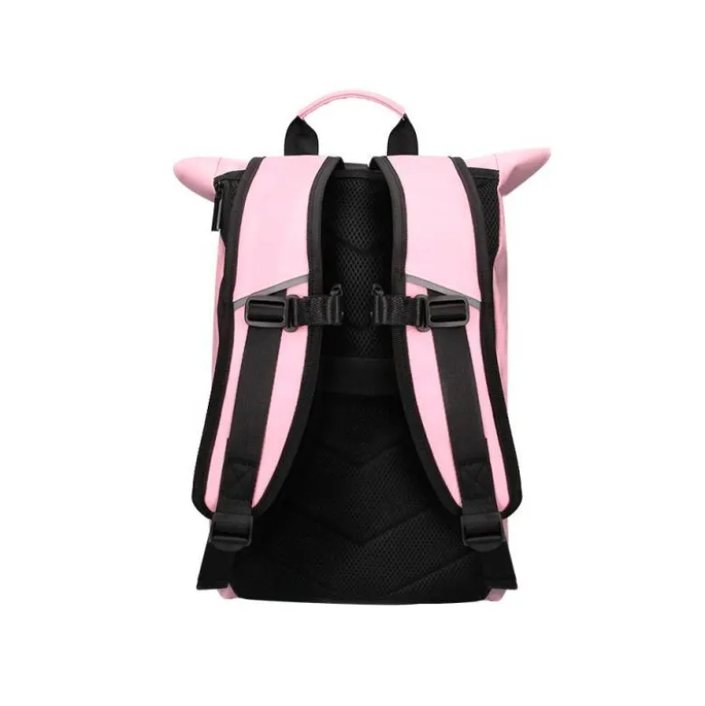 MOCHILA ESCOLAR ANTARTIK WATER PROOF ENROLLABLE DISEÑO CASUAL COLOR ROSA 480X130X280 MM