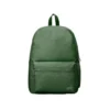 MOCHILA ESCOLAR LIDERPAPEL BOLSILLO LATERAL ELASTICO COLOR VERDE MILITAR 400X125X300