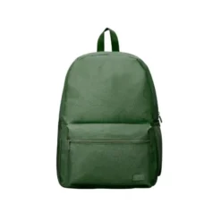 MOCHILA ESCOLAR LIDERPAPEL BOLSILLO LATERAL ELASTICO COLOR VERDE MILITAR 400X125X300