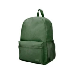 MOCHILA ESCOLAR LIDERPAPEL BOLSILLO LATERAL ELASTICO COLOR VERDE MILITAR 400X125X300