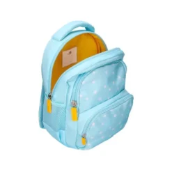 MOCHILA ESCOLAR LIDERPAPEL MULTIBOLSILLO INFANTIL FLOWERS AZUL 350X110X270 MM