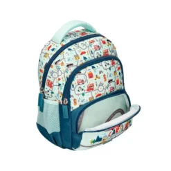 MOCHILA ESCOLAR LIDERPAPEL MULTIBOLSILLO INFANTIL CARS AZUL 350X110X270 MM