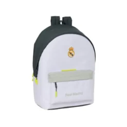 MOCHILA ESCOLAR SAFTA DOBLE PARA PORTATIL 15,6"+USB REAL MADRID 25/26 440X310X180 MM