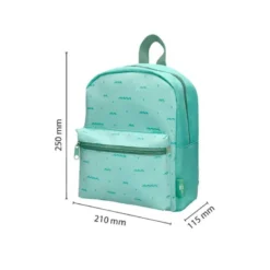 MOCHILA GUARDERIA LIDERPAPEL INFANTIL DISEÑO VERDE 250X115X210 MM