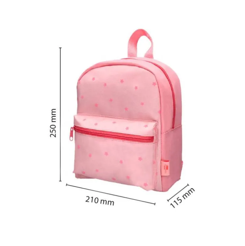 MOCHILA GUARDERIA LIDERPAPEL INFANTIL DISEÑO ROSA 250X115X210 MM